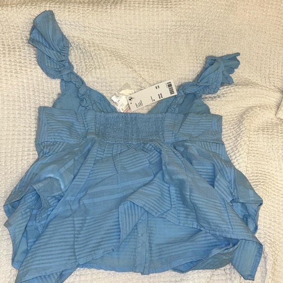 UO Ciara Textured Babydoll Top - Picture 3 of 4